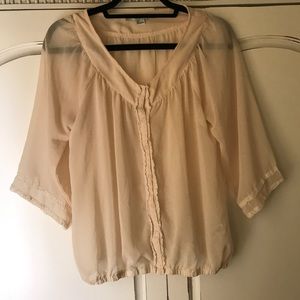 Cream blouse